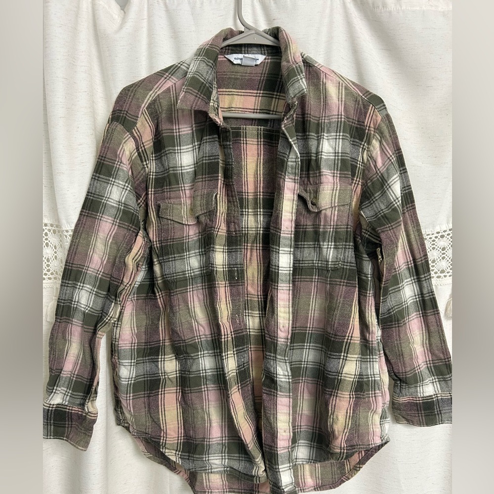 Old Navy Multicolor Plaid Shirt